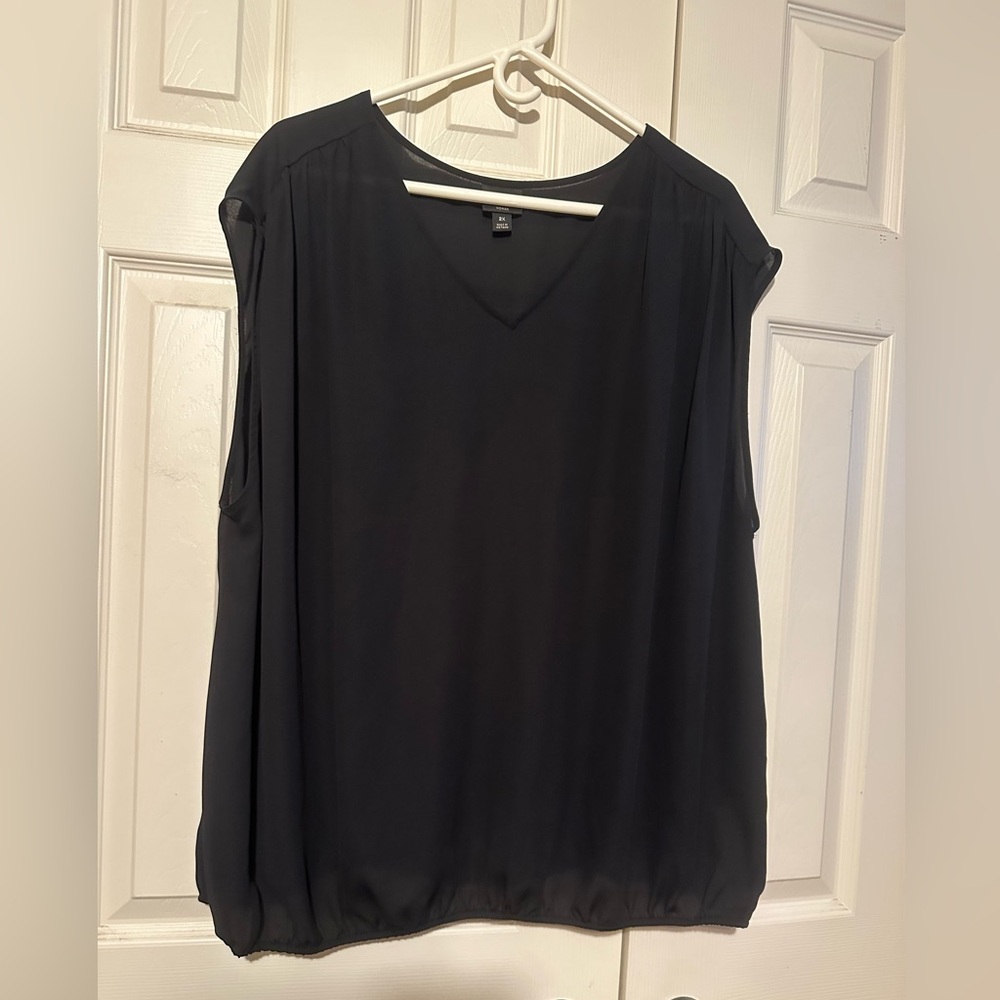 Black Flowy Blouse